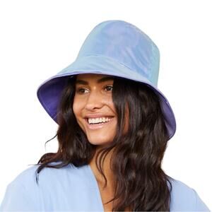 NWT Eugenia Kim Toby Blue Organza Overlay Bucket Hat O/S